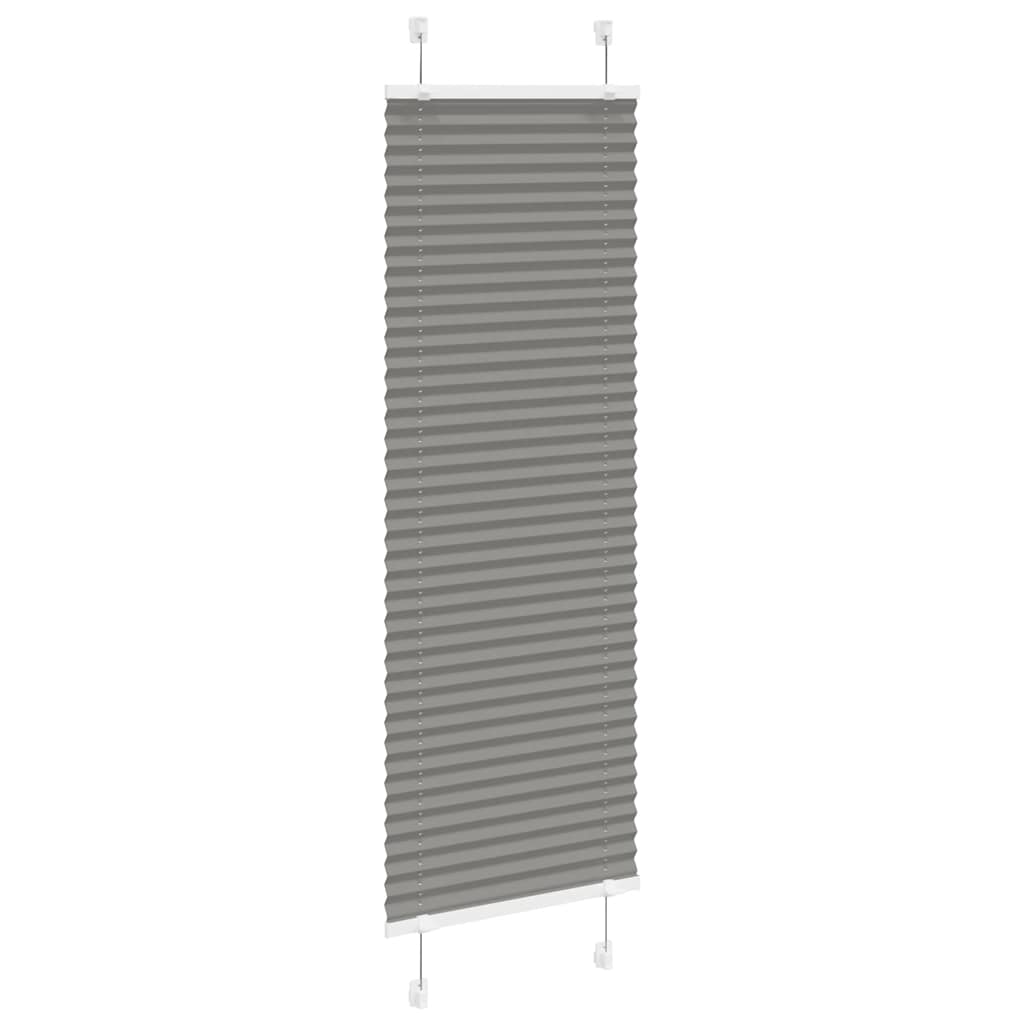 Anthracite pleated blind 40x100 cm fabric width 39.4 cm