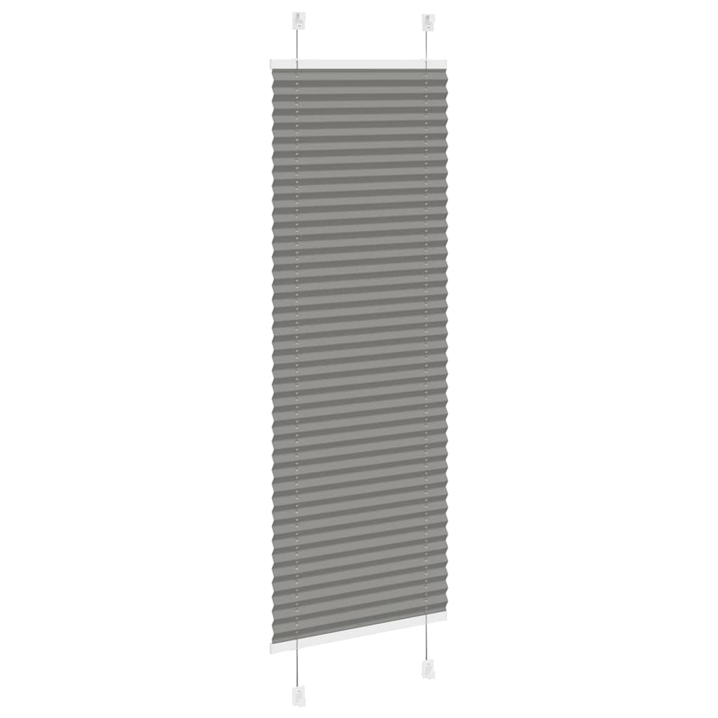 Anthracite pleated blind 40x100 cm fabric width 39.4 cm