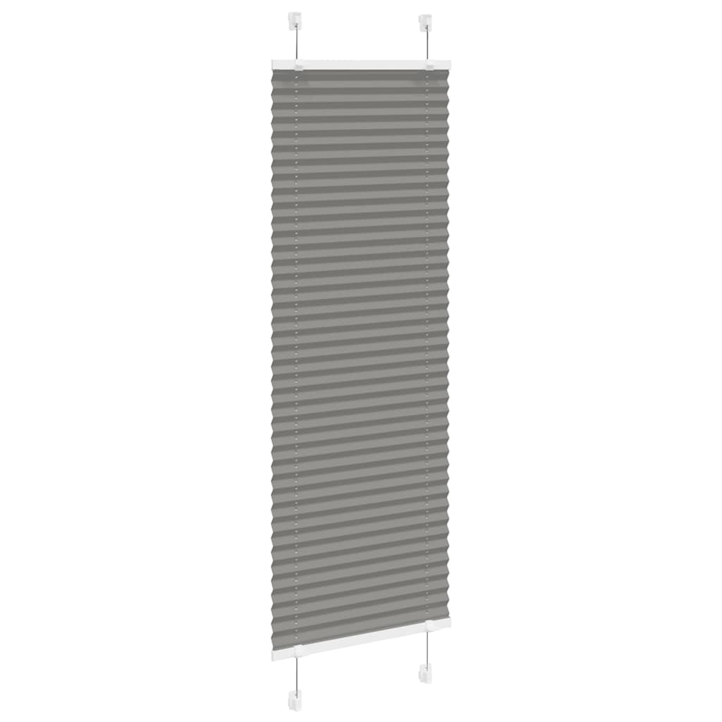 Anthracite pleated blind 45x100 cm fabric width 44.4 cm