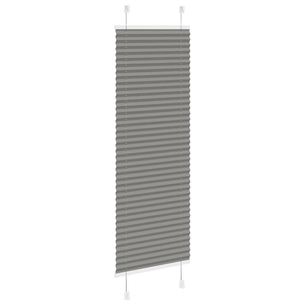 Anthracite pleated blind 50x100 cm fabric width 49.4 cm