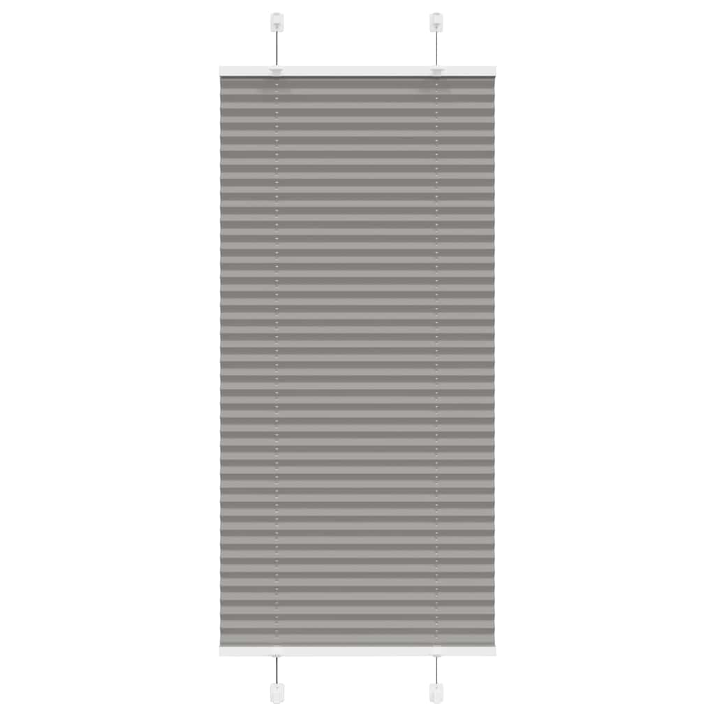 Anthracite pleated blind 55x100 cm fabric width 54.4 cm