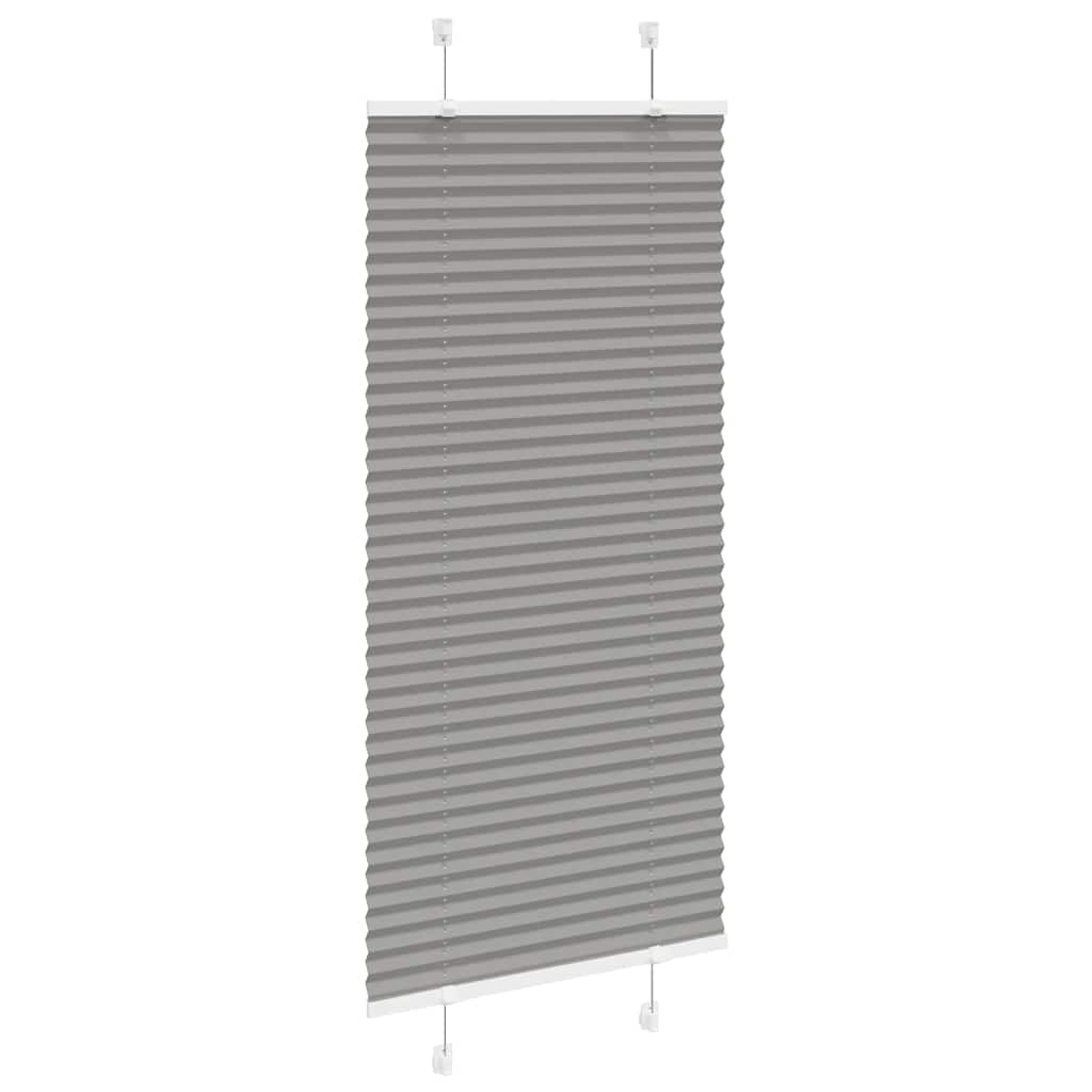 Anthracite pleated blind 55x100 cm fabric width 54.4 cm