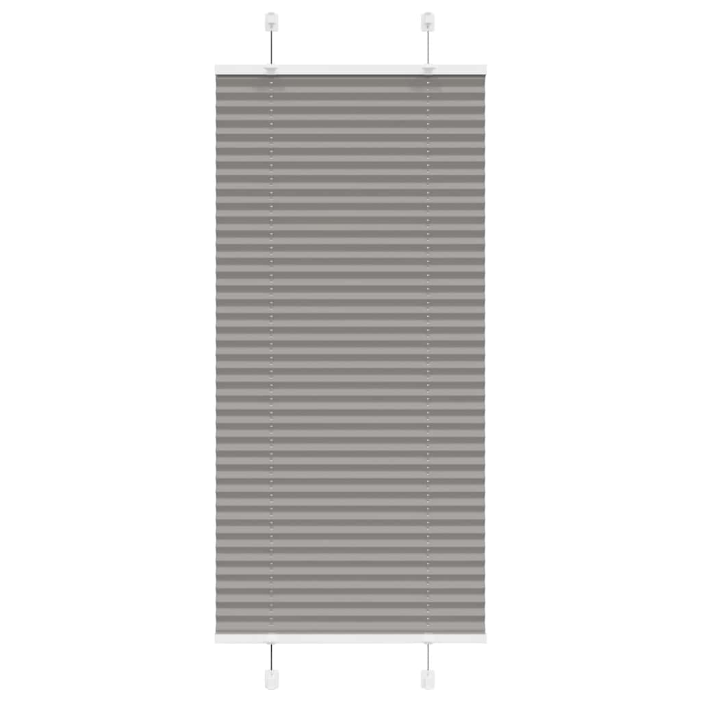 Anthracite pleated blind 60x100 cm fabric width 59.4 cm