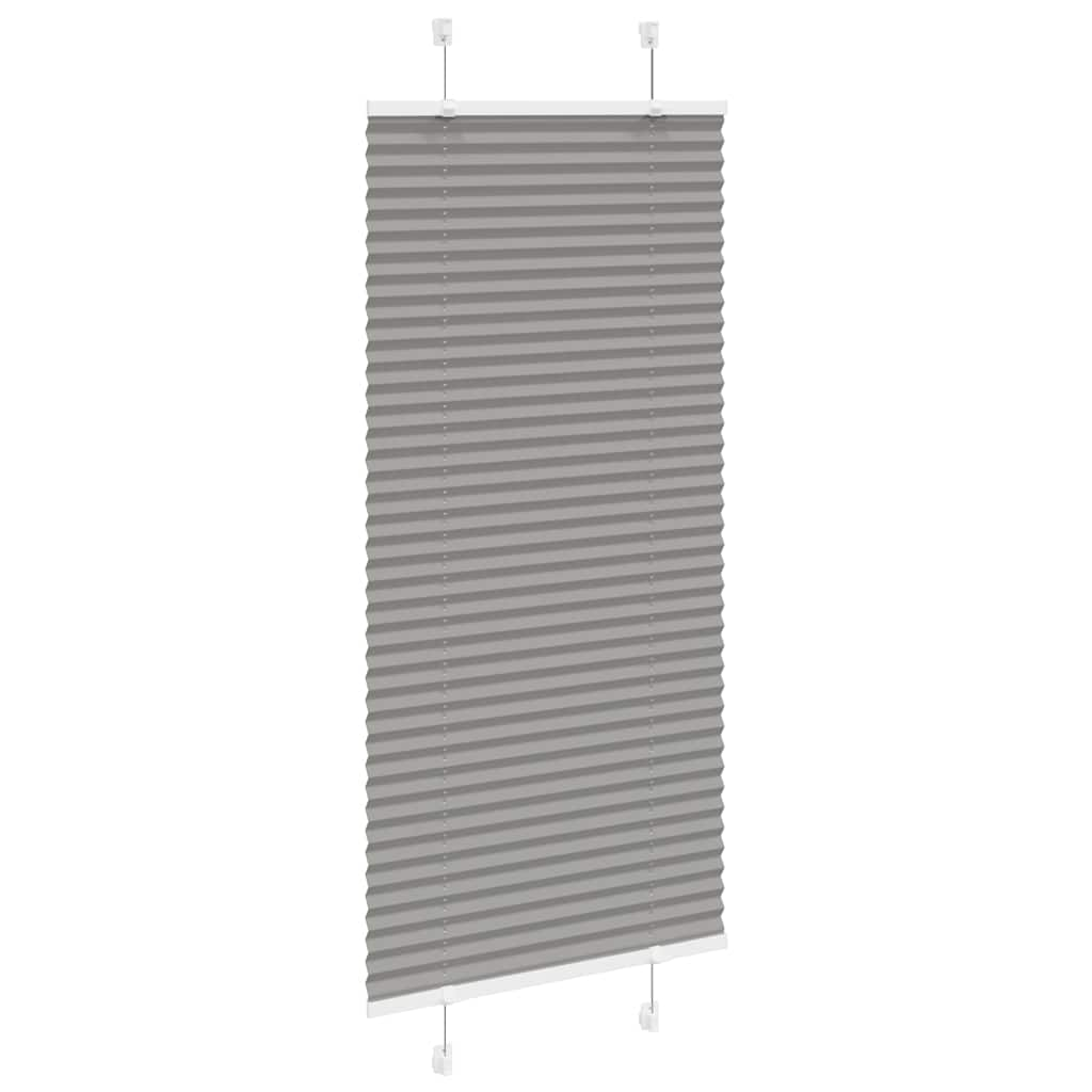 Anthracite pleated blind 60x100 cm fabric width 59.4 cm