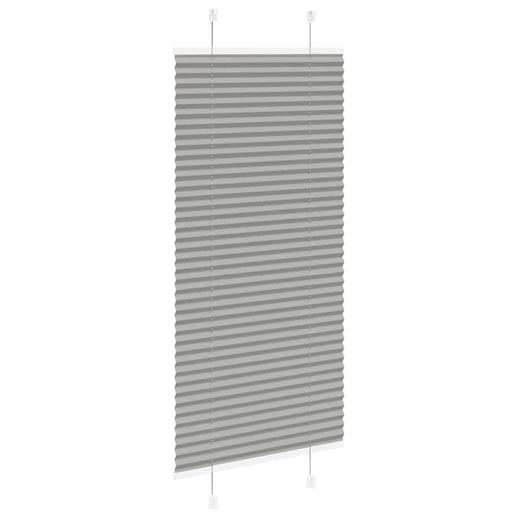 Anthracite pleated blind 60x100 cm fabric width 59.4 cm