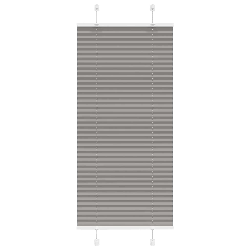 Anthracite pleated blind 65x100 cm fabric width 64.4 cm