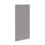 Anthracite pleated blind 65x100 cm fabric width 64.4 cm