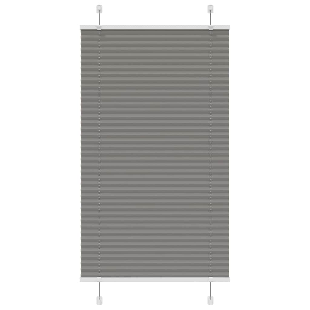 Anthracite pleated blind 70x100 cm fabric width 69.4 cm