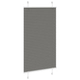 Store plissé anthracite 75x100 cm largeur du tissu 74,4 cm