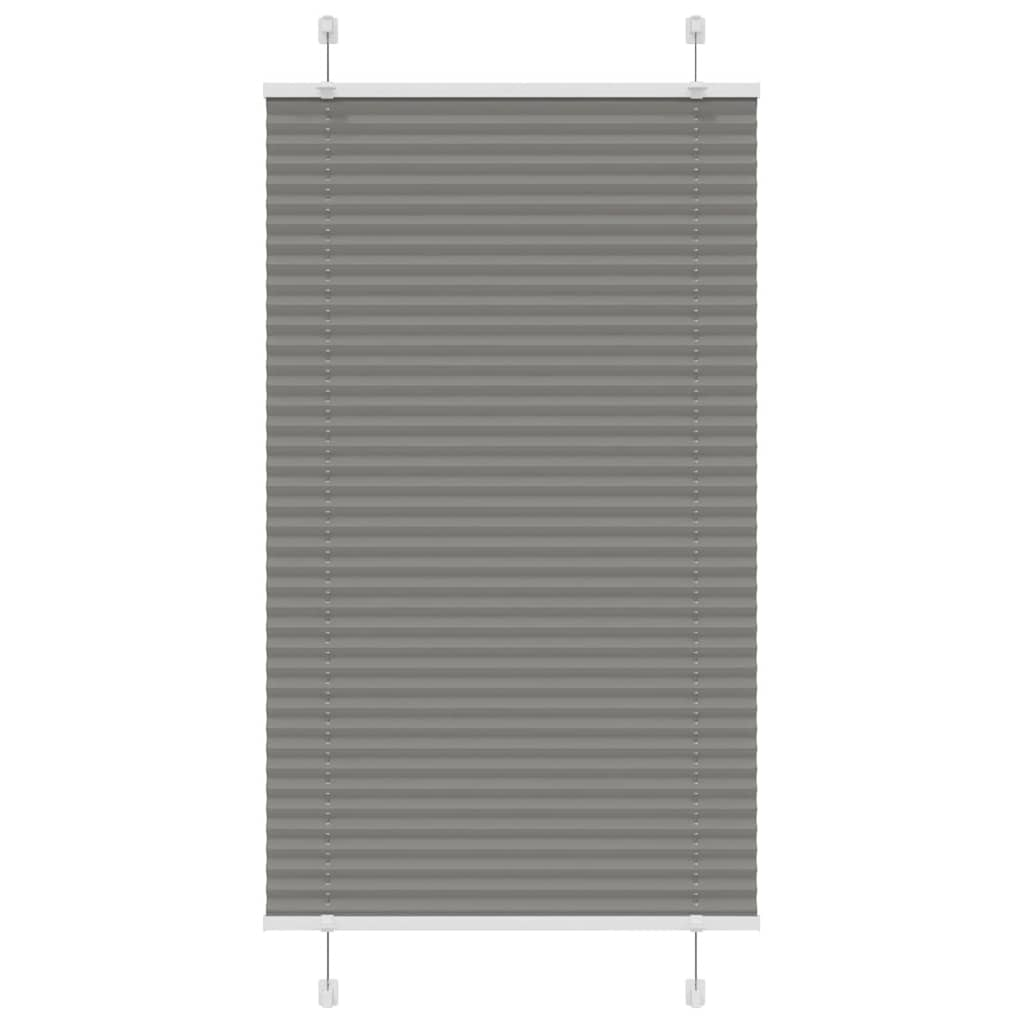 Store plissé anthracite 80x100 cm largeur du tissu 79,4 cm