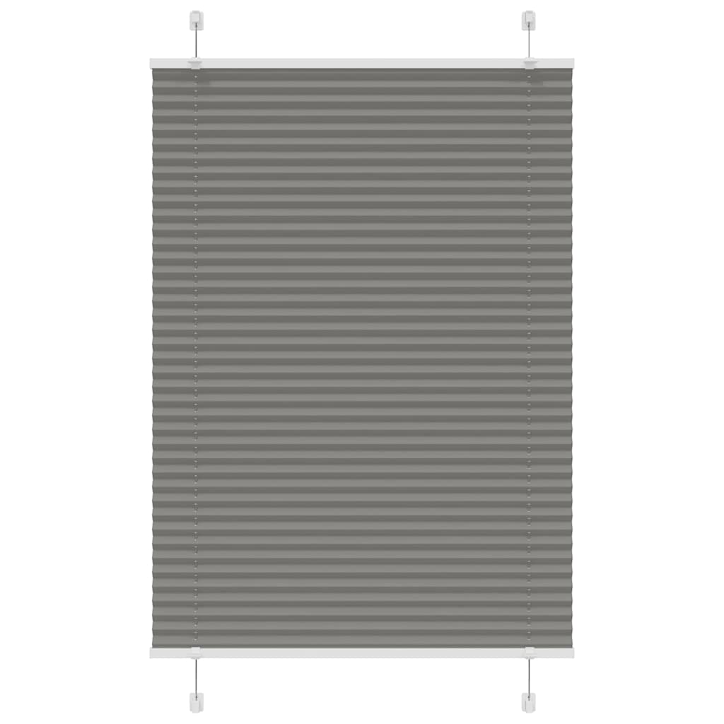 Store plissé anthracite 85x100 cm largeur du tissu 84,4 cm