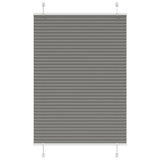 Store plissé anthracite 85x100 cm largeur du tissu 84,4 cm