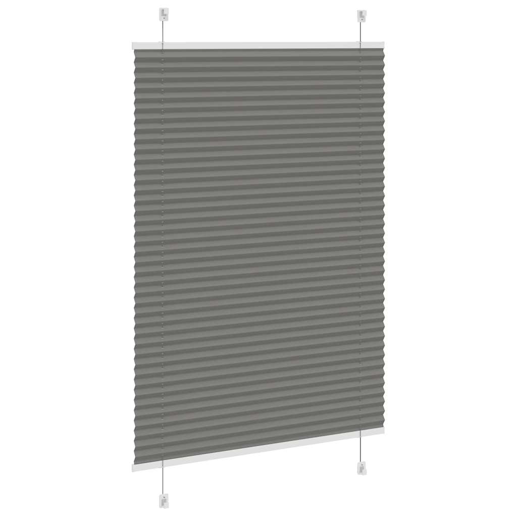 Store plissé anthracite 90x100 cm largeur du tissu 89,4 cm