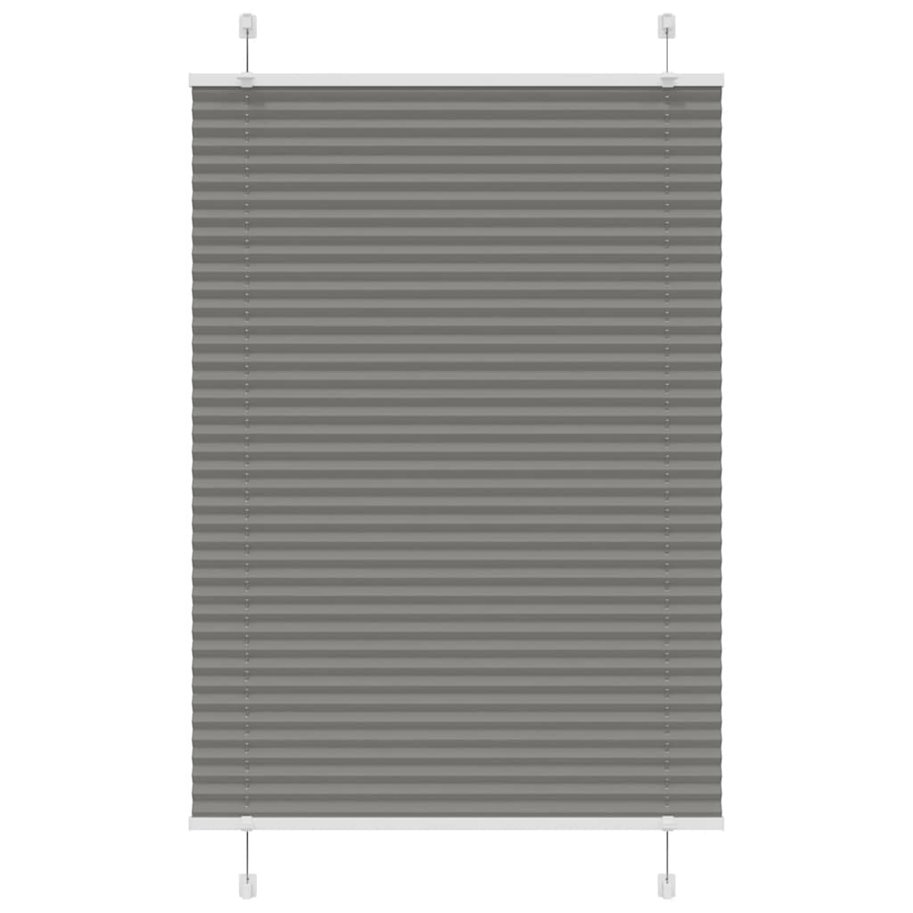 Store plissé anthracite 95x100 cm largeur du tissu 94,4 cm