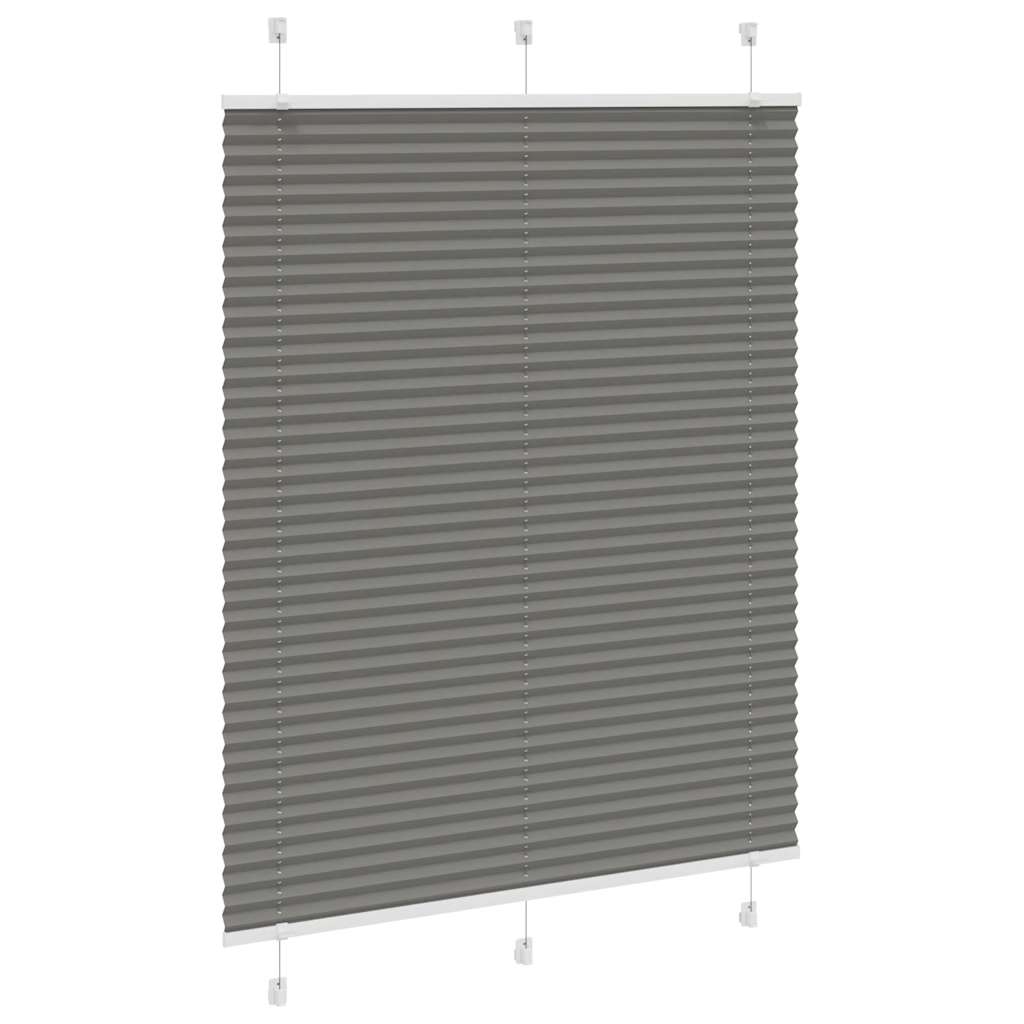 Store plissé anthracite 105x100 cm largeur du tissu 104,4 cm