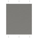 Anthracite pleated blind 110x100 cm fabric width 109.4 cm