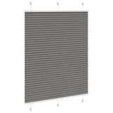 Anthracite pleated blind 110x100 cm fabric width 109.4 cm