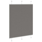 Anthracite pleated blind 110x100 cm fabric width 109.4 cm