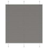 Anthracite pleated blind 115x100 cm fabric width 114.4 cm