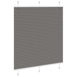 Anthracite pleated blind 115x100 cm fabric width 114.4 cm