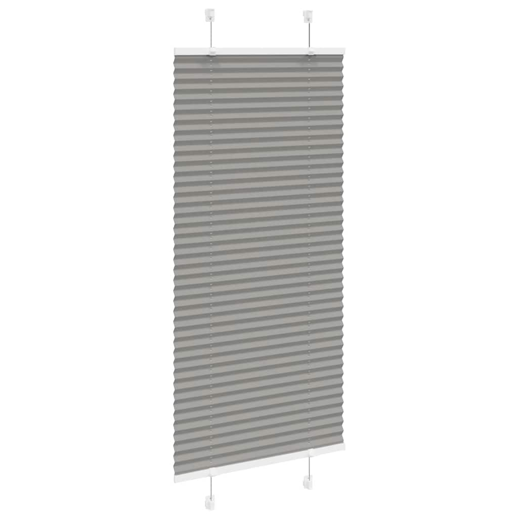 Anthracite pleated blind 55x150 cm fabric width 54.4 cm