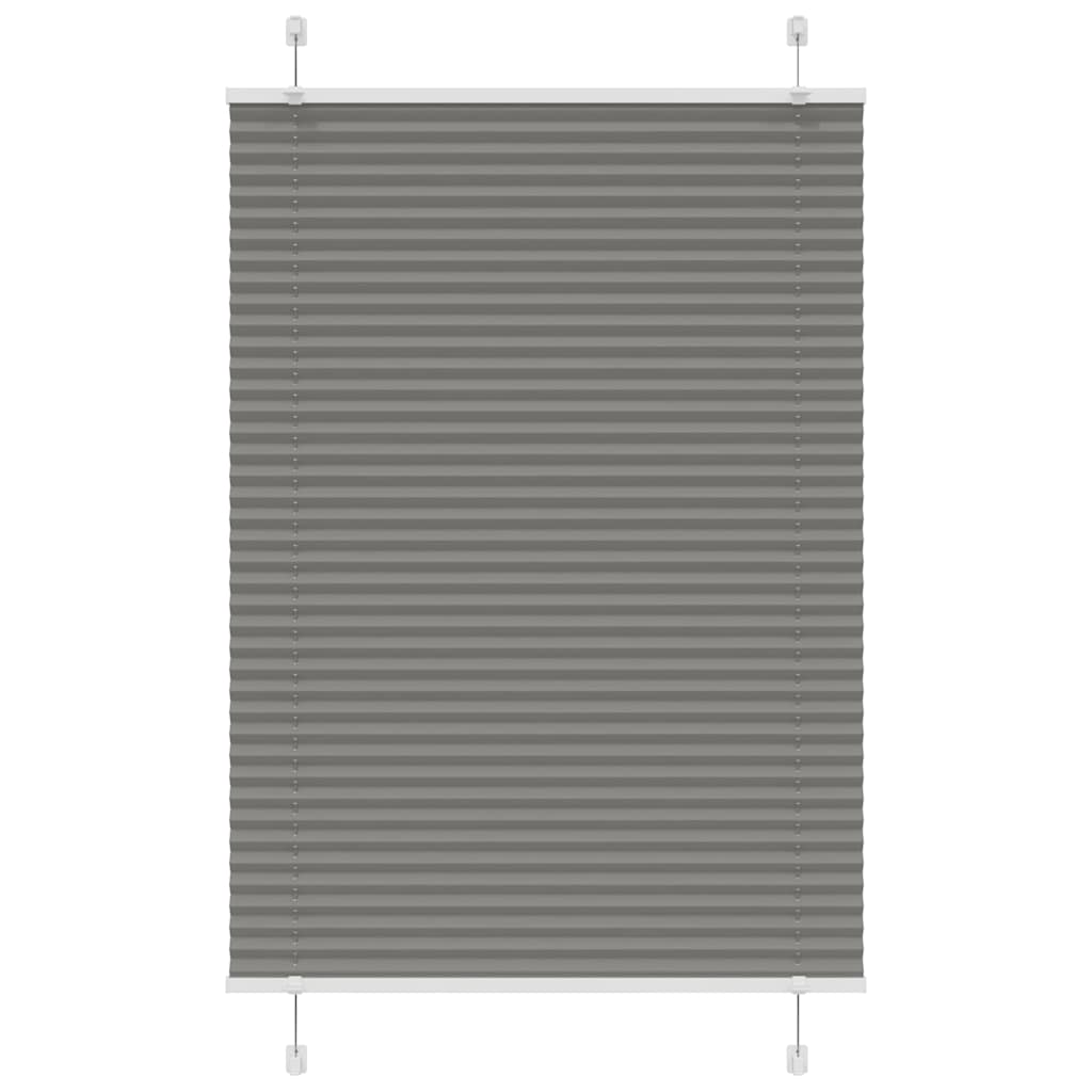 Store plissé anthracite 85x150 cm largeur du tissu 84,4 cm