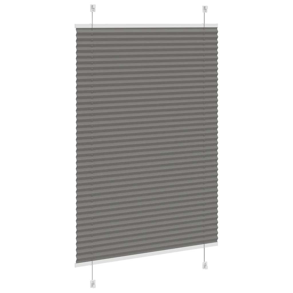 Store plissé anthracite 85x150 cm largeur du tissu 84,4 cm