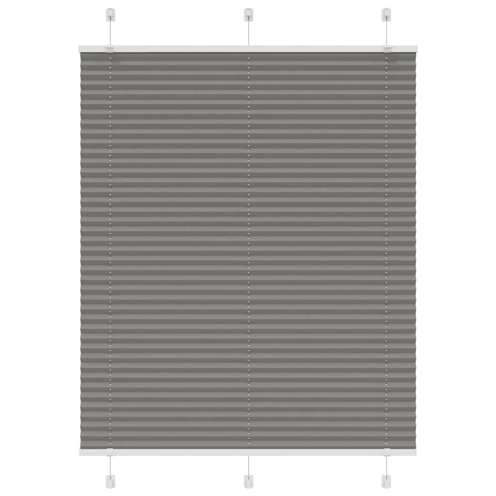 Anthracite pleated blind 105x150 cm fabric width 104.4 cm