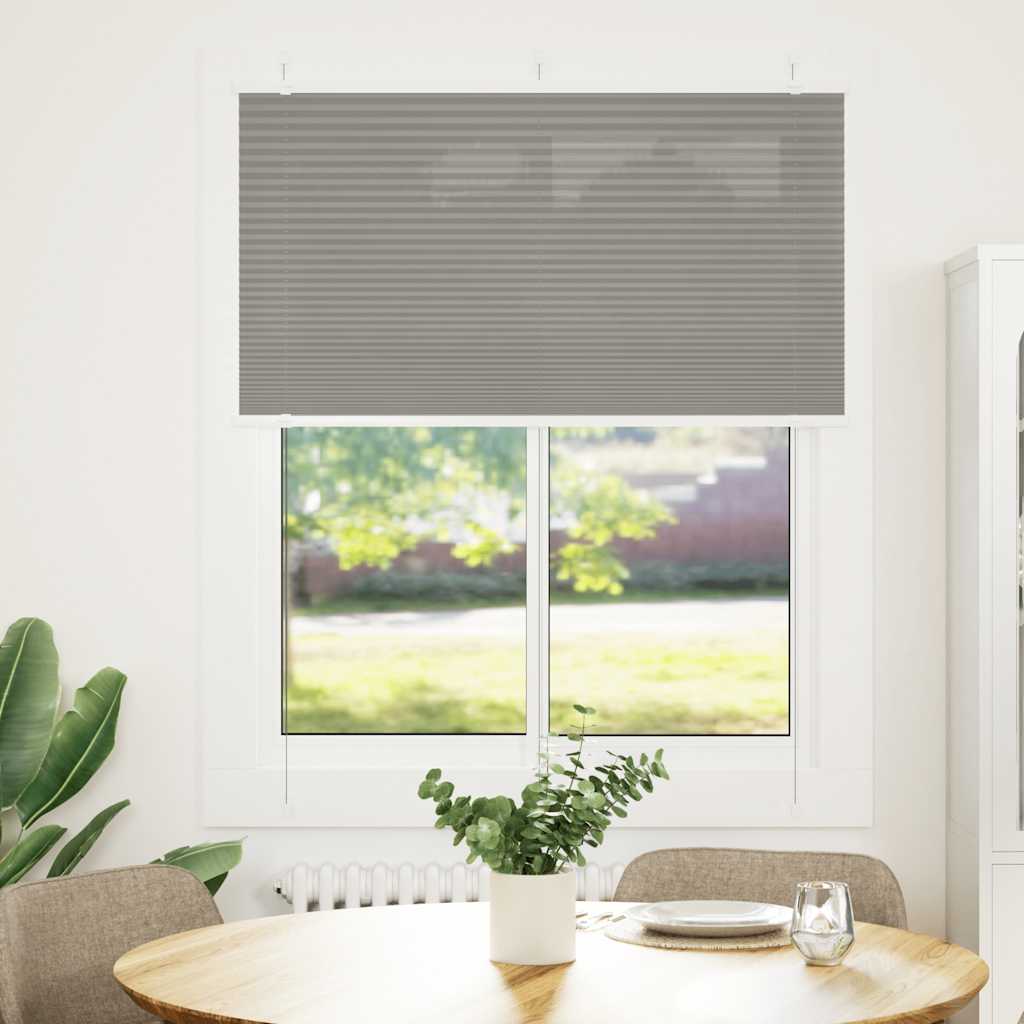 Anthracite pleated blind 105x150 cm fabric width 104.4 cm