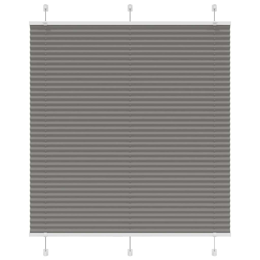 Anthracite pleated blind 120x150 cm fabric width 119.4 cm