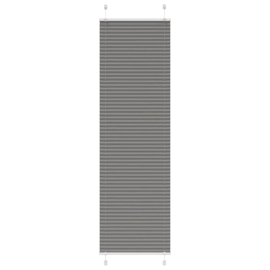 Anthracite pleated blind 55x200 cm fabric width 54.4 cm