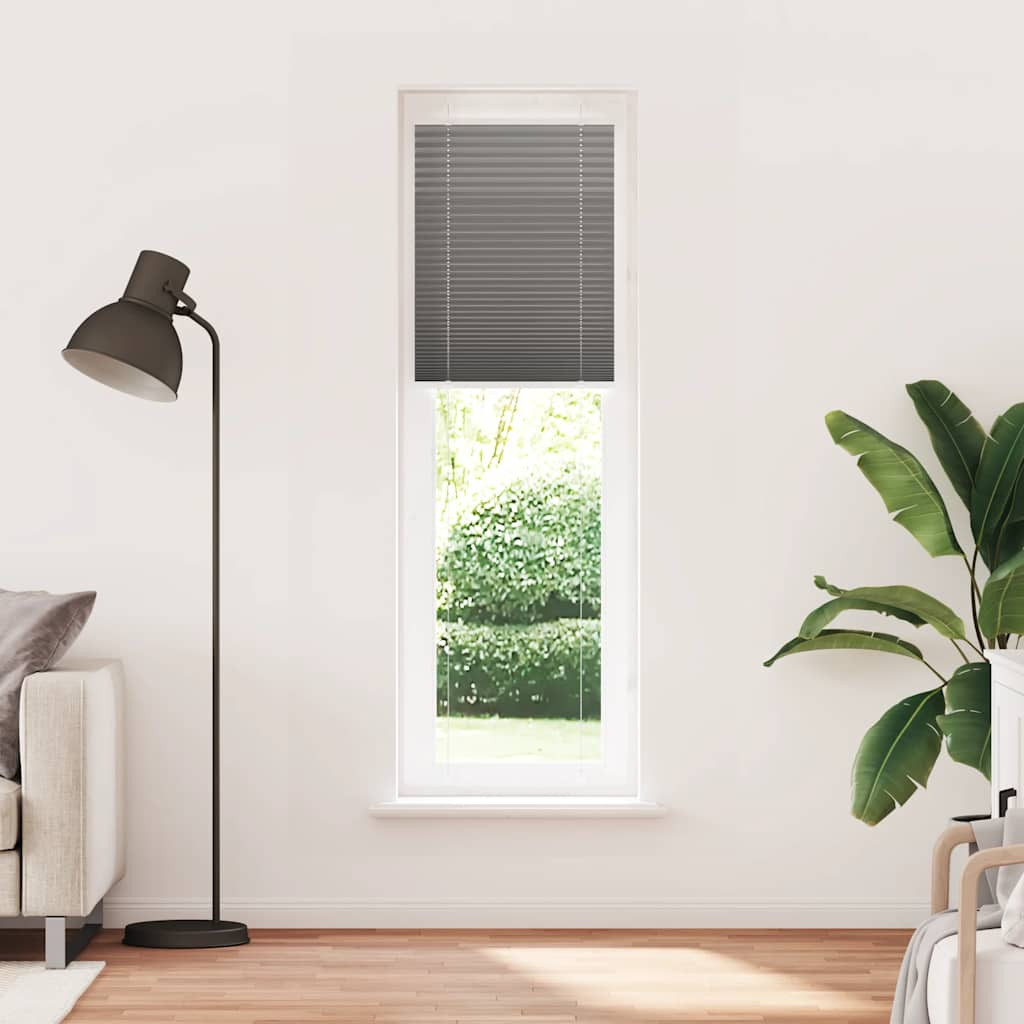 Anthracite pleated blind 55x200 cm fabric width 54.4 cm