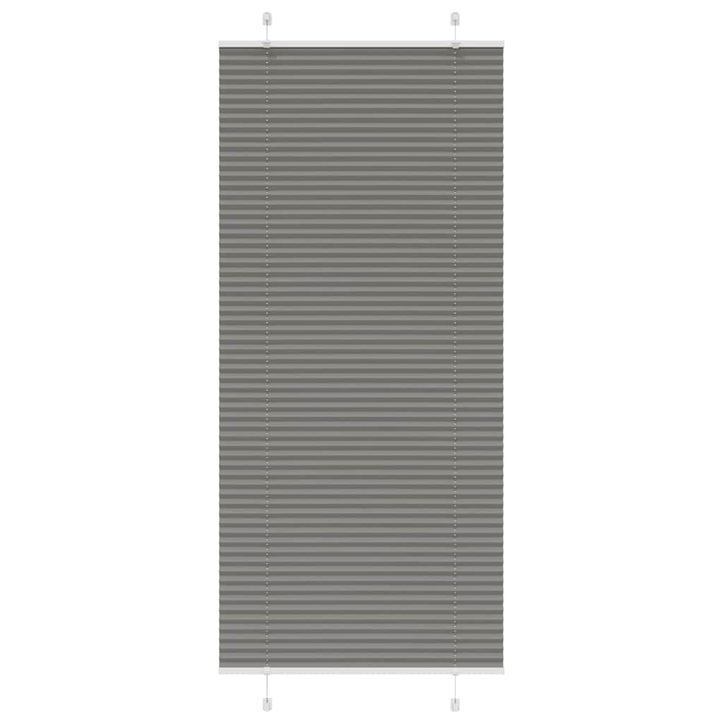 Anthracite pleated blind 85x200 cm fabric width 84.4 cm