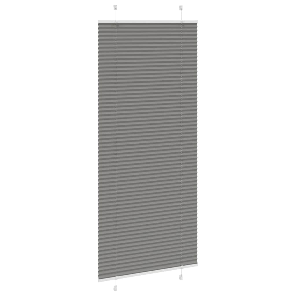 Store plissé anthracite 90x200 cm largeur du tissu 89,4 cm