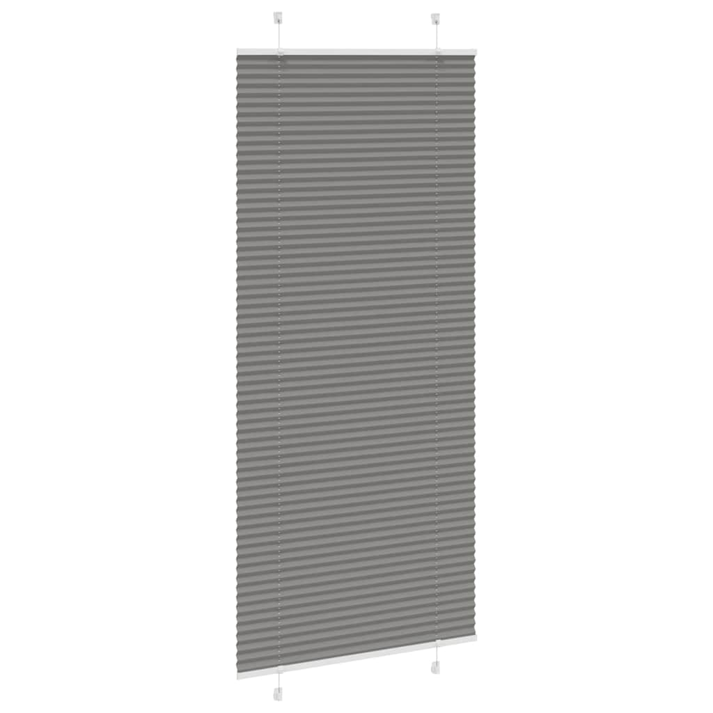 Store plissé anthracite 95x200 cm largeur du tissu 94,4 cm