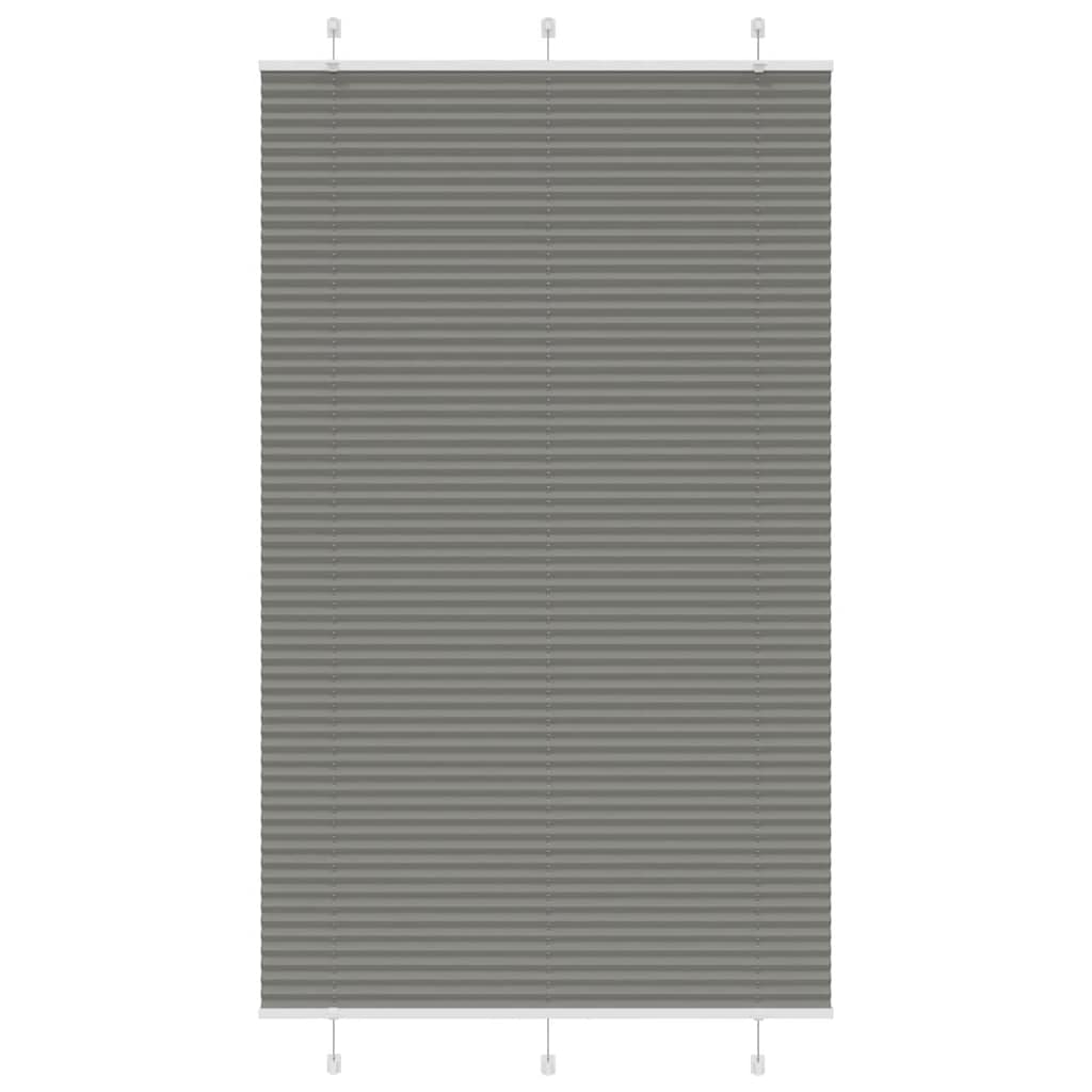 Anthracite pleated blind 120x200 cm fabric width 119.4 cm