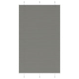 Anthracite pleated blind 120x200 cm fabric width 119.4 cm