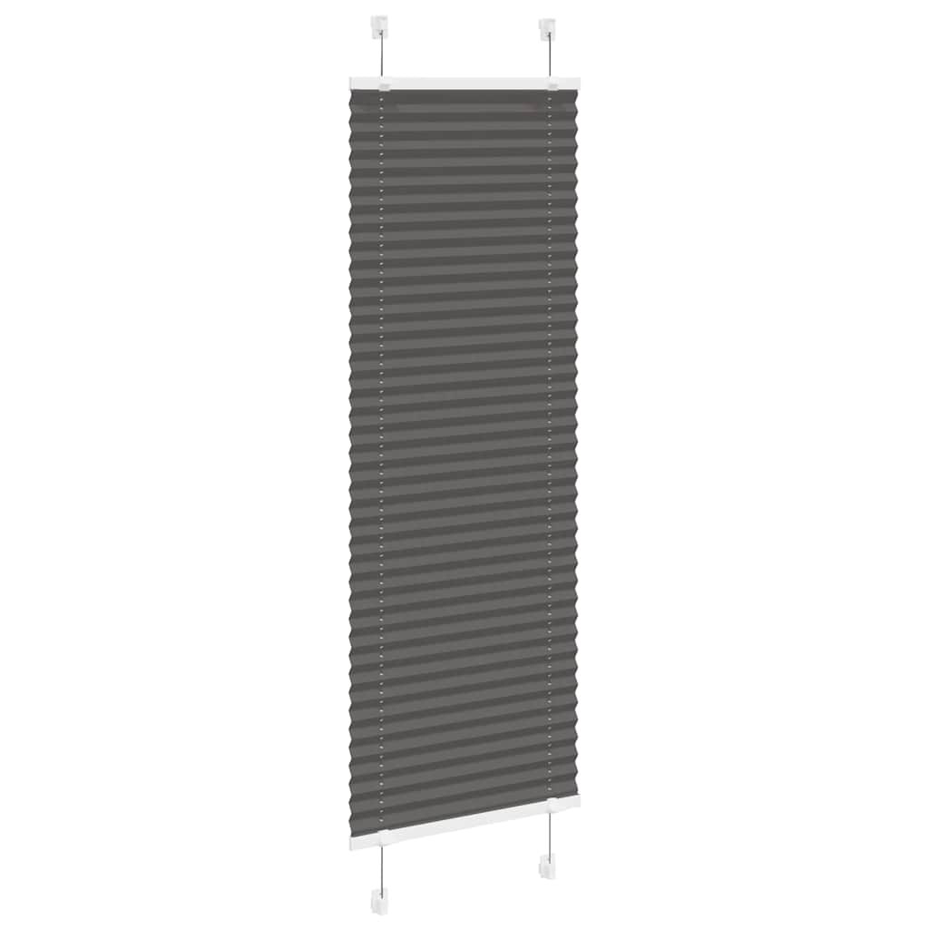 Store plissé noir 50x100 cm largeur du tissu 49,4 cm polyester