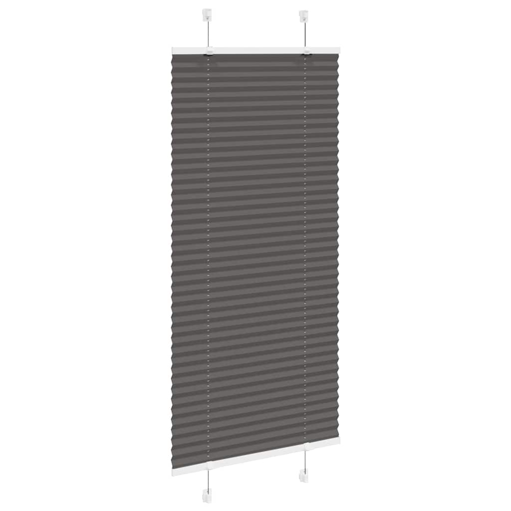 Store plissé noir 60x100 cm largeur du tissu 59,4 cm polyester