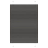 Store plissé noir 90x100 cm largeur du tissu 89,4 cm polyester