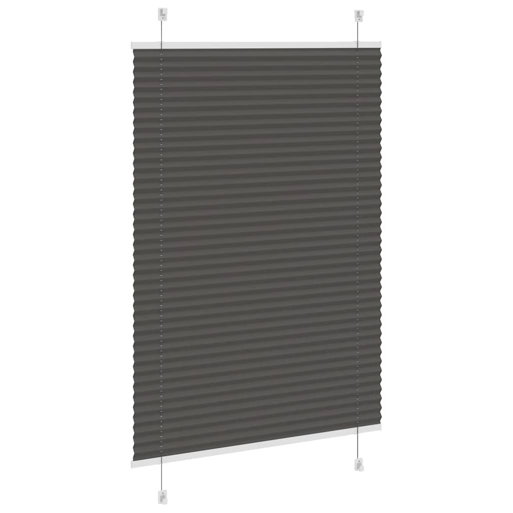 Store plissé noir 90x100 cm largeur du tissu 89,4 cm polyester