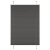 Store plissé noir 100x100 cm largeur du tissu 99,4 cm polyester