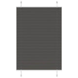 Store plissé noir 85x150 cm largeur du tissu 84,4 cm polyester