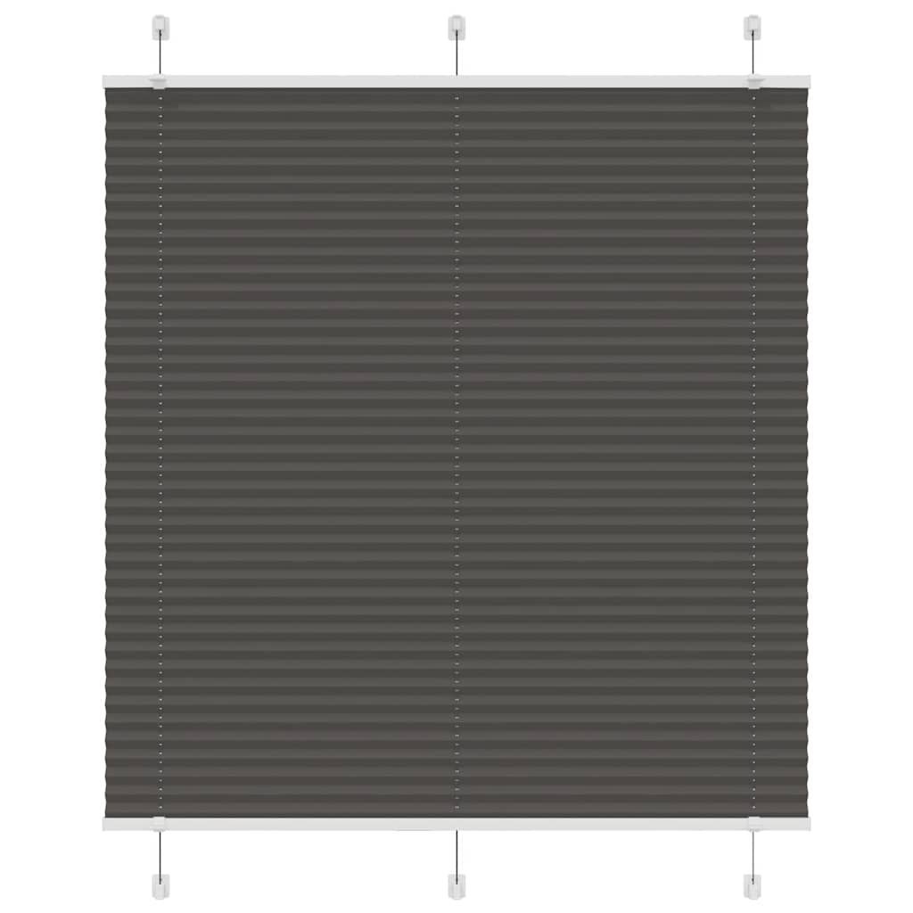 Store plissé noir 120x150 cm largeur du tissu 119,4cm polyester