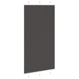 Store plissé noir 100x200 cm largeur du tissu 99,4 cm polyester