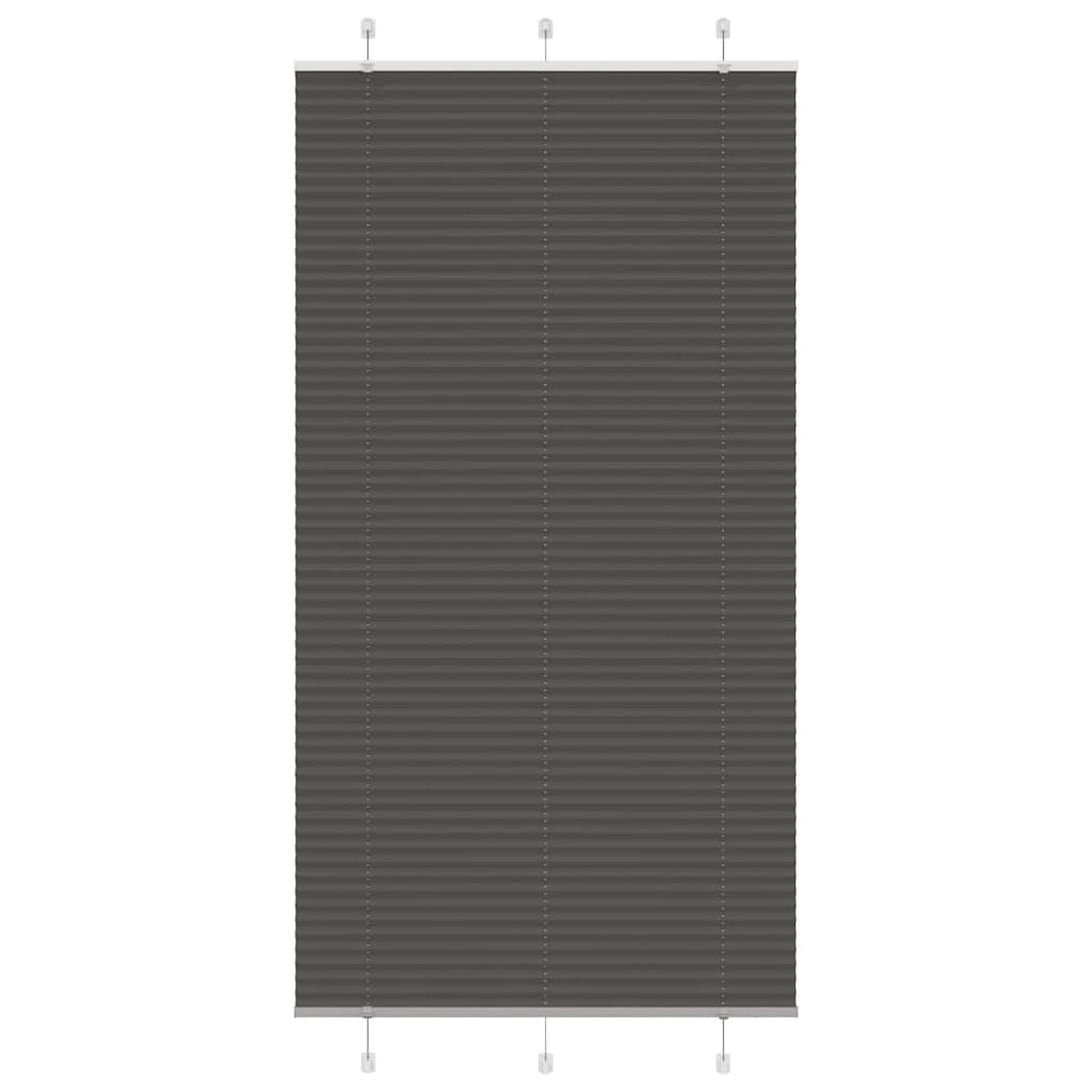 Store plissé noir 105x200 cm largeur du tissu 104,4cm polyester