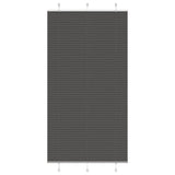 Store plissé noir 105x200 cm largeur du tissu 104,4cm polyester