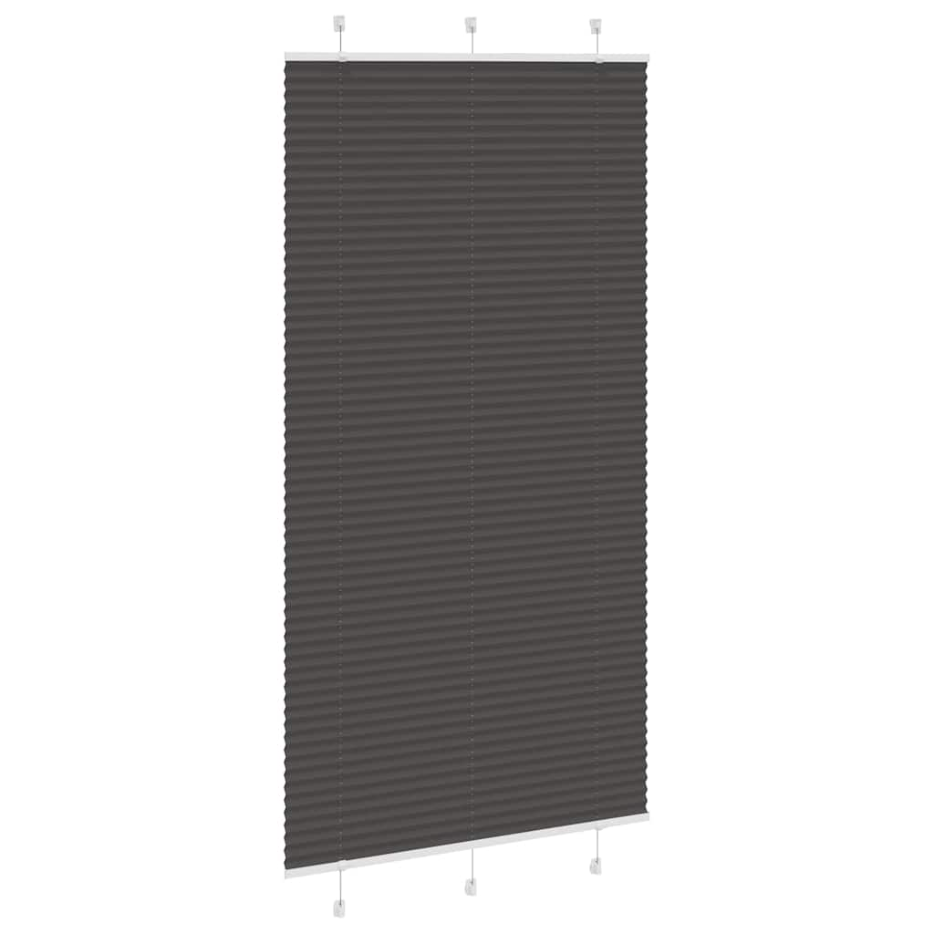 Store plissé noir 110x200 cm largeur du tissu 109,4cm polyester