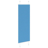 Store plissé bleu 45x100 cm largeur du tissu 44,4 cm polyester