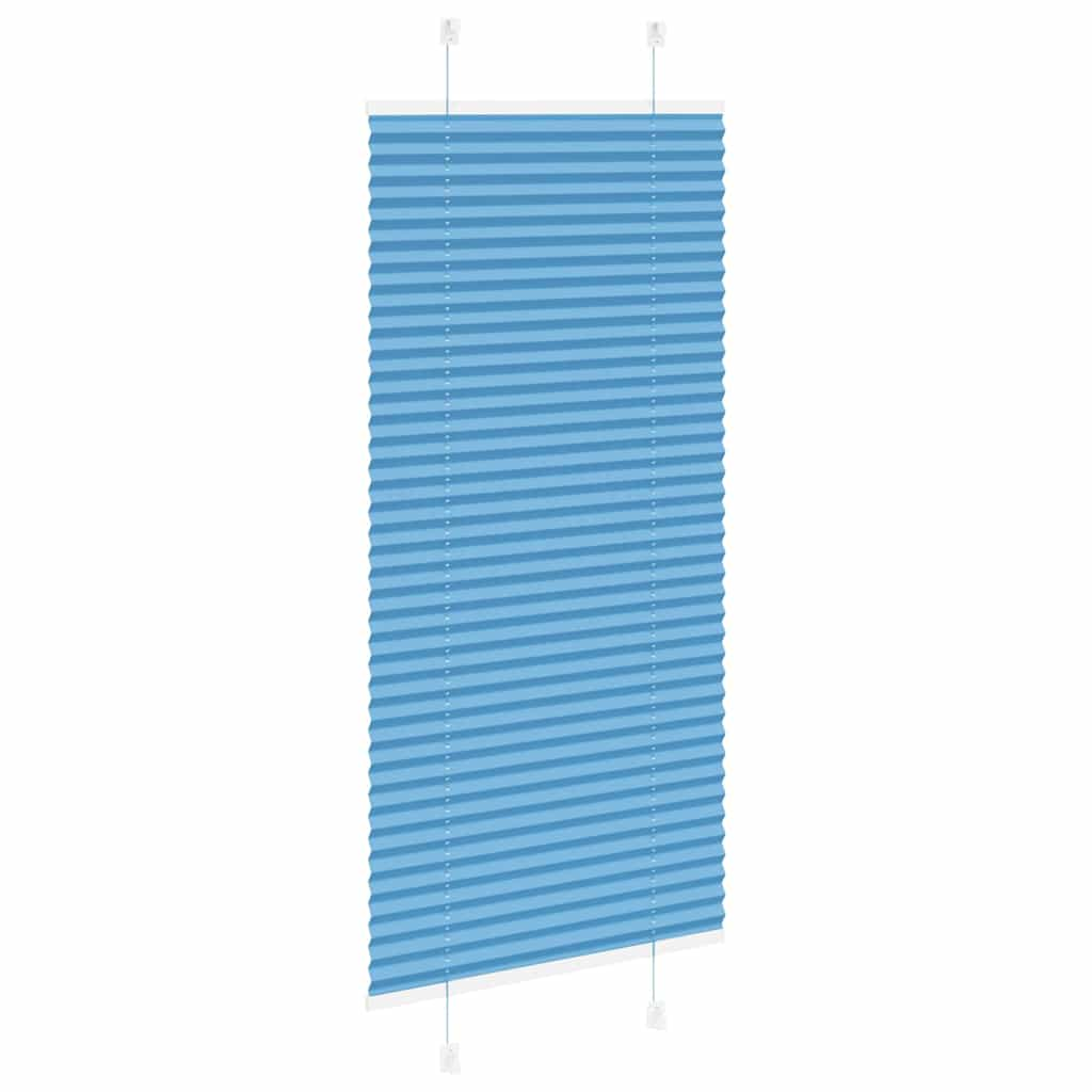 Store plissé bleu 55x100 cm largeur du tissu 54,4 cm polyester